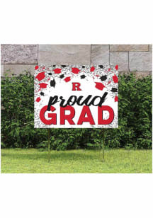 Rutgers Scarlet Knights KH Sports Fan 18x24 Proud Grad Confetti Yard Sign - Red