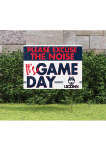 UConn Huskies KH Sports Fan 18x24 Excuse the Noise Yard Sign - White