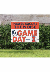 Illinois Fighting Illini KH Sports Fan 18x24 Excuse the Noise Yard Sign - Orange