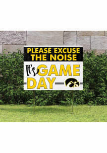 Iowa Hawkeyes KH Sports Fan 18x24 Excuse the Noise Yard Sign - Black