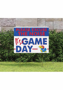 Kansas Jayhawks KH Sports Fan 18x24 Excuse the Noise Yard Sign - Red