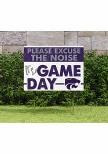 K-State Wildcats KH Sports Fan 18x24 Excuse the Noise Yard Sign - Purple