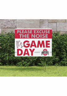 Ohio State Buckeyes KH Sports Fan 18x24 Excuse the Noise Yard Sign - Red