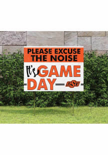 Oklahoma State Cowboys KH Sports Fan 18x24 Excuse the Noise Yard Sign - Orange