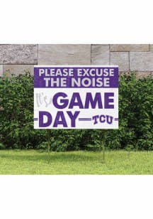 TCU Horned Frogs KH Sports Fan 18x24 Excuse the Noise Yard Sign - Purple