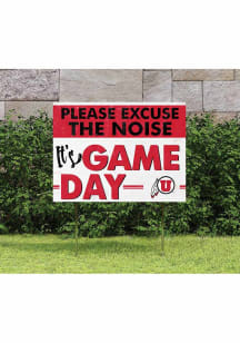 Utah Utes KH Sports Fan 18x24 Excuse the Noise Yard Sign - Red
