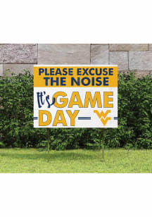 West Virginia Mountaineers KH Sports Fan 18x24 Excuse the Noise Yard Sign - Gold