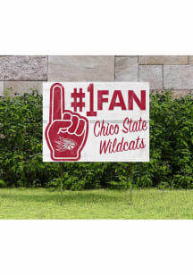 CSU Chico Wildcats KH Sports Fan 18x24 Fan Yard Sign - Red