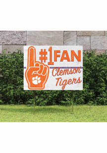 Clemson Tigers KH Sports Fan 18x24 Fan Yard Sign - Orange
