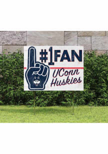 UConn Huskies KH Sports Fan 18x24 Fan Yard Sign - White