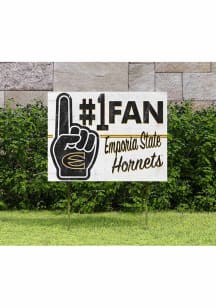 Emporia State Hornets KH Sports Fan 18x24 Fan Yard Sign - Gold