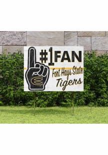 Fort Hays State Tigers KH Sports Fan 18x24 Fan Yard Sign - Black