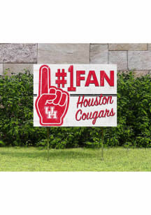 Houston Cougars KH Sports Fan 18x24 Fan Yard Sign - Red