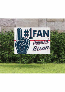 Howard Bison KH Sports Fan 18x24 Fan Yard Sign - Blue