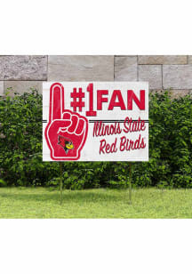 Illinois State Redbirds KH Sports Fan 18x24 Fan Yard Sign - Red