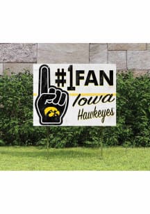 Iowa Hawkeyes KH Sports Fan 18x24 Fan Yard Sign - Black
