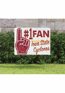 Iowa State Cyclones KH Sports Fan 18x24 Fan Yard Sign - Red