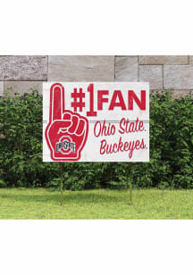 Ohio State Buckeyes KH Sports Fan 18x24 Fan Yard Sign - Red
