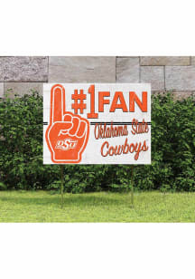 Oklahoma State Cowboys KH Sports Fan 18x24 Fan Yard Sign - Orange