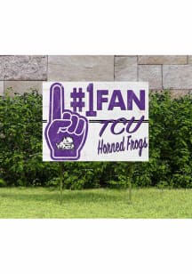 TCU Horned Frogs KH Sports Fan 18x24 Fan Yard Sign - Purple
