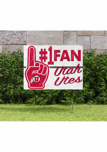 Utah Utes KH Sports Fan 18x24 Fan Yard Sign - Red