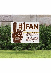 Western Michigan Broncos KH Sports Fan 18x24 Fan Yard Sign - Brown