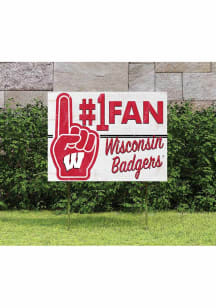Wisconsin Badgers KH Sports Fan 18x24 Fan Yard Sign - Red