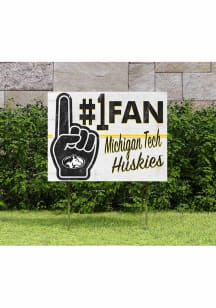 Michigan Tech Huskies KH Sports Fan 18x24 Fan Yard Sign - Silver
