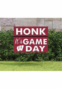 Wisconsin Badgers KH Sports Fan 18x24 Game Day Yard Sign - Red