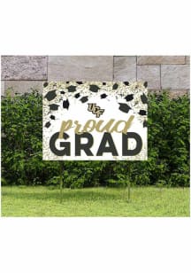 UCF Knights KH Sports Fan 18x24 Proud Grad Confetti Yard Sign - Black