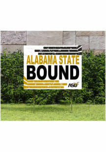 Alabama State Hornets KH Sports Fan 18" x 24" Retro School Bound Yard Sign - Black