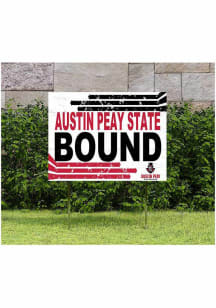 Austin Peay Governors KH Sports Fan 18" x 24" Retro School Bound Yard Sign - Red