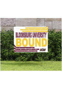 Bloomsburg University Huskies KH Sports Fan 18" x 24" Retro School Bound Yard Sign - Maroon