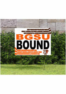 Bowling Green Falcons KH Sports Fan 18" x 24" Retro School Bound Yard Sign - Orange