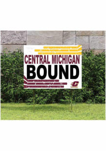 Central Michigan Chippewas KH Sports Fan 18" x 24" Retro School Bound Yard Sign - Maroon
