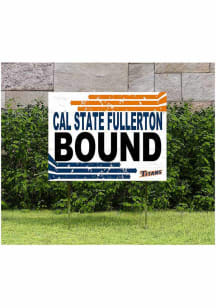 Cal State Fullerton Titans KH Sports Fan 18" x 24" Retro School Bound Yard Sign - Navy Blue