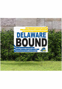 Delaware Fightin' Blue Hens KH Sports Fan 18" x 24" Retro School Bound Yard Sign - Blue