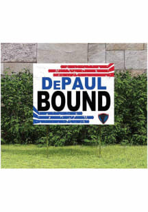 DePaul Blue Demons KH Sports Fan 18" x 24" Retro School Bound Yard Sign - Blue