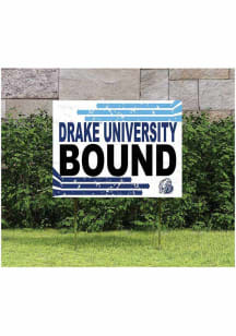 Drake Bulldogs KH Sports Fan 18" x 24" Retro School Bound Yard Sign - Blue