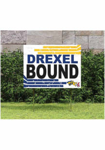 Drexel Dragons KH Sports Fan 18" x 24" Retro School Bound Yard Sign - Navy Blue