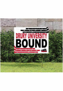 Drury Panthers KH Sports Fan 18" x 24" Retro School Bound Yard Sign - Red