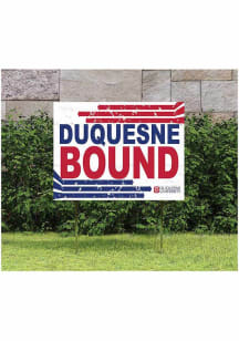 Duquesne Dukes KH Sports Fan 18" x 24" Retro School Bound Yard Sign - Red