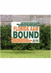 Florida A&M Rattlers KH Sports Fan 18" x 24" Retro School Bound Yard Sign - Orange