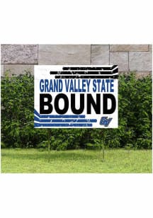 Grand Valley State Lakers KH Sports Fan 18" x 24" Retro School Bound Yard Sign - Blue