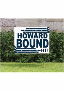 Howard Bison KH Sports Fan 18" x 24" Retro School Bound Yard Sign - Blue