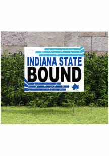 Indiana State Sycamores KH Sports Fan 18" x 24" Retro School Bound Yard Sign - Blue