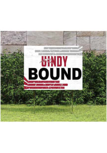 Indianapolis Greyhounds KH Sports Fan 18" x 24" Retro School Bound Yard Sign - Crimson