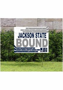Jackson State Tigers KH Sports Fan 18" x 24" Retro School Bound Yard Sign - Blue