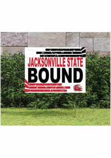 Jacksonville State Gamecocks KH Sports Fan 18" x 24" Retro School Bound Yard Sign - Red