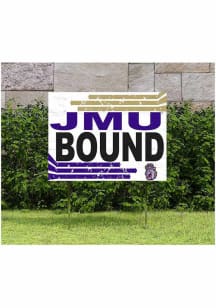 James Madison Dukes KH Sports Fan 18" x 24" Retro School Bound Yard Sign - Purple
